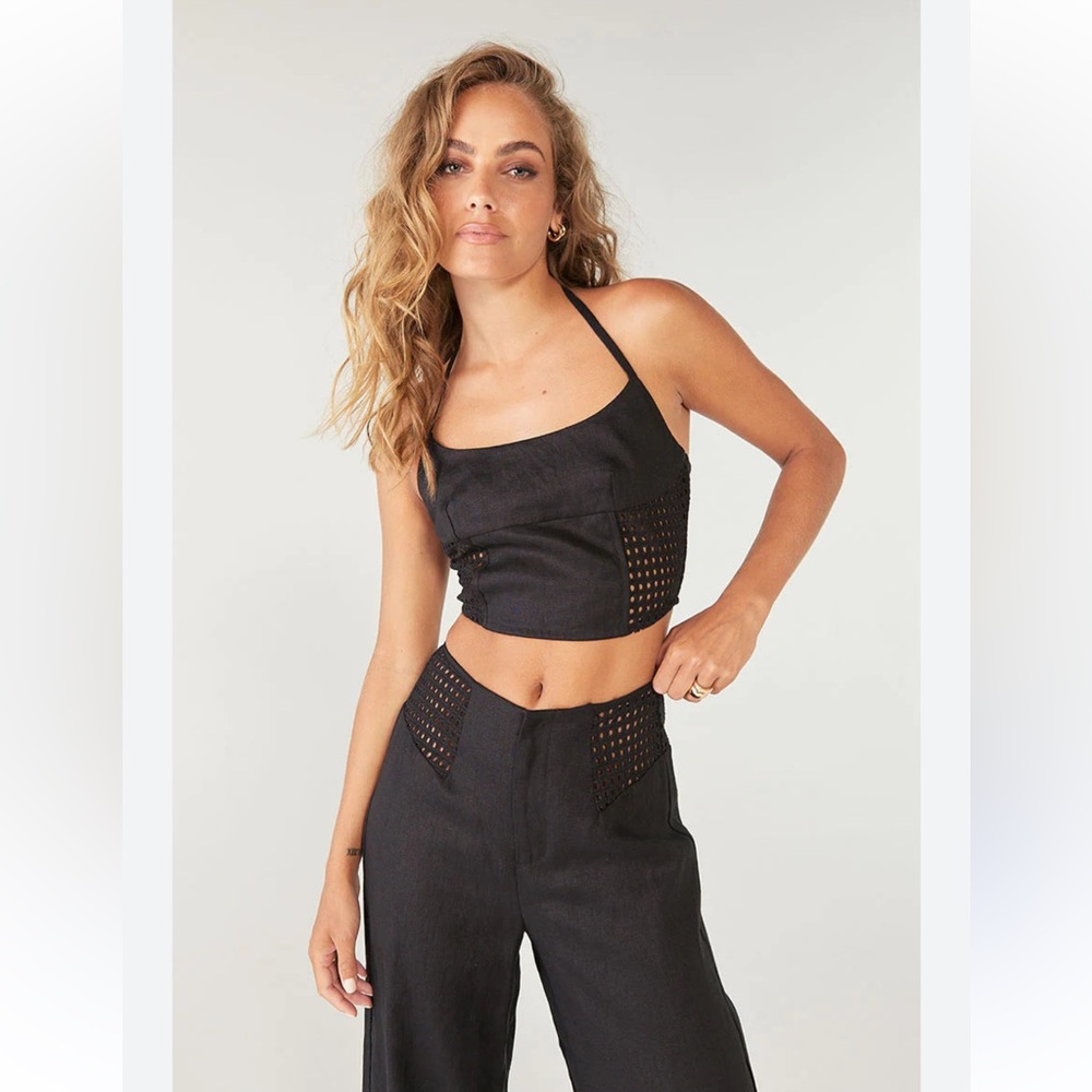 NWT Sovere Capture Corset Top in Onyx Size Large